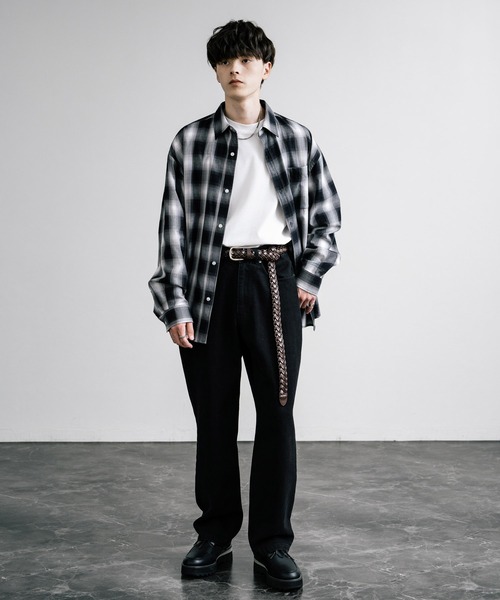 Rocky Monroe（ロッキーモンロー）の「PUレザーロングメッシュベルト（ベルト・メンズ・ダークブラウン/キャメル/ブラック・FREE）」の10枚目の写真