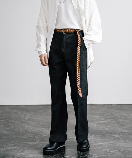 Rocky Monroe（ロッキーモンロー）の「PUレザーロングメッシュベルト（ベルト・メンズ・ダークブラウン/キャメル/ブラック・FREE）」の14枚目の写真