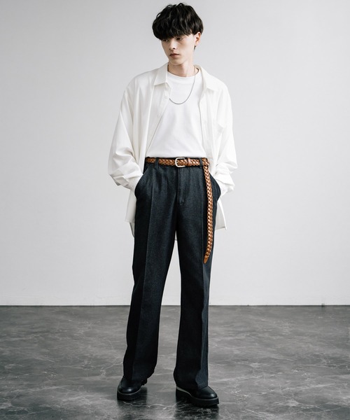 Rocky Monroe（ロッキーモンロー）の「PUレザーロングメッシュベルト（ベルト・メンズ・ダークブラウン/キャメル/ブラック・FREE）」の15枚目の写真