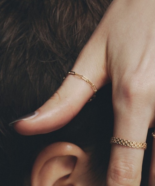les bonbon(ルボンボン)の「【les bonbon】K18 Filippa ring / フィリパ リング(リング・レディース・イエローゴールド・M/S/L/XS)」の7枚目の写真