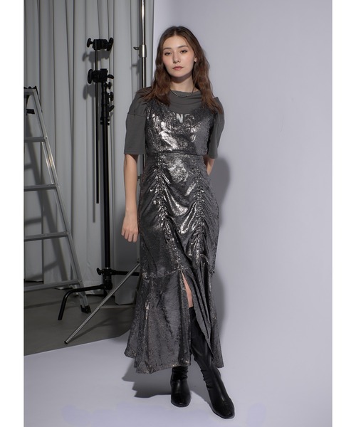 ジュエティ jouetie レースドッキングキャミワンピース （ダーク