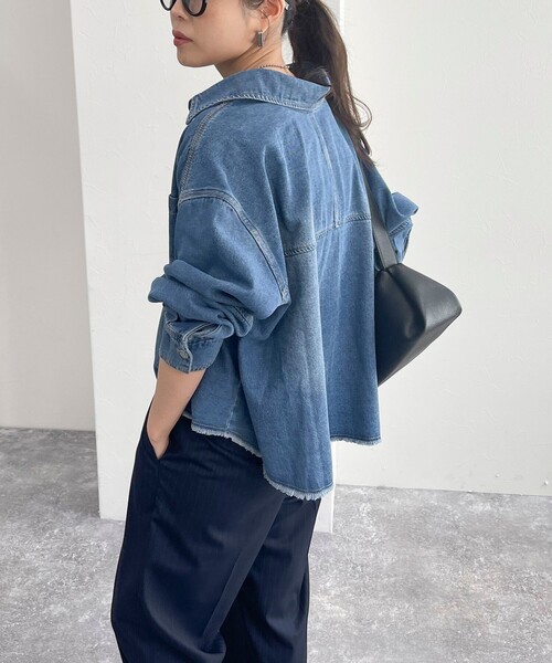 未使用　完売品　フレディ&グロスター　デニムクロップドシャツ デニムクロップドシャツ | FREDY & GLOSTER(フレディ アンド