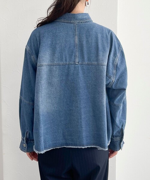 未使用　完売品　フレディ&グロスター　デニムクロップドシャツ デニムクロップドシャツ | FREDY & GLOSTER(フレディ アンド