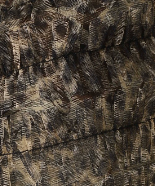 RAGEBLUE（レイジブルー）の「Wジップ/チュールフリルビスチェ（キャミソール・レディース・ブラック/ブラウン・FREE）」の12枚目の写真