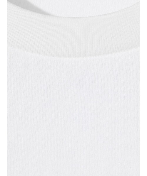 MIDIUMISOLID（ミディウミソリッド）の「MIDIUMISOLID for Ladies クロップドTシャツ（Tシャツ/カットソー・レディース・ブラック/オフホワイト/チャコールグレー・FREE）」の5枚目の写真