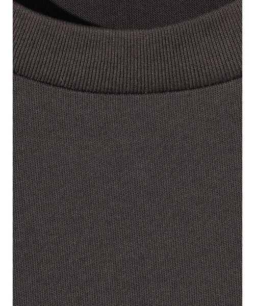 MIDIUMISOLID（ミディウミソリッド）の「MIDIUMISOLID for Ladies クロップドTシャツ（Tシャツ/カットソー・レディース・ブラック/オフホワイト/チャコールグレー・FREE）」の6枚目の写真