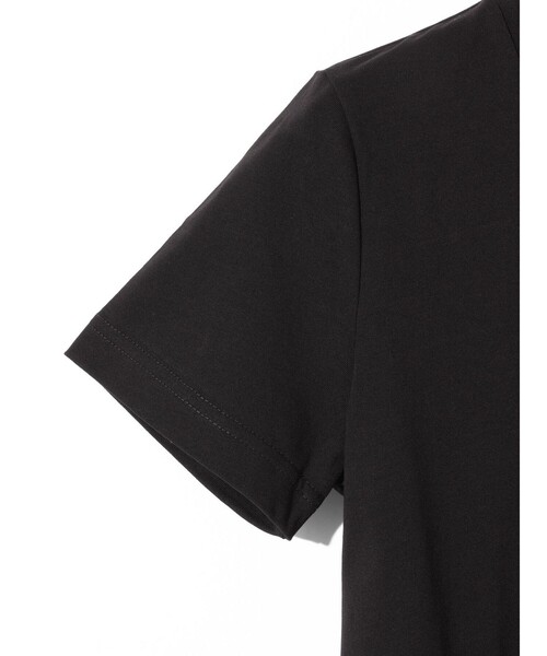 MIDIUMISOLID（ミディウミソリッド）の「MIDIUMISOLID for Ladies クロップドTシャツ（Tシャツ/カットソー・レディース・ブラック/オフホワイト/チャコールグレー・FREE）」の16枚目の写真