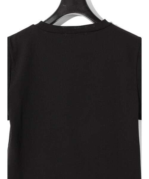 MIDIUMISOLID（ミディウミソリッド）の「MIDIUMISOLID for Ladies クロップドTシャツ（Tシャツ/カットソー・レディース・ブラック/オフホワイト/チャコールグレー・FREE）」の19枚目の写真