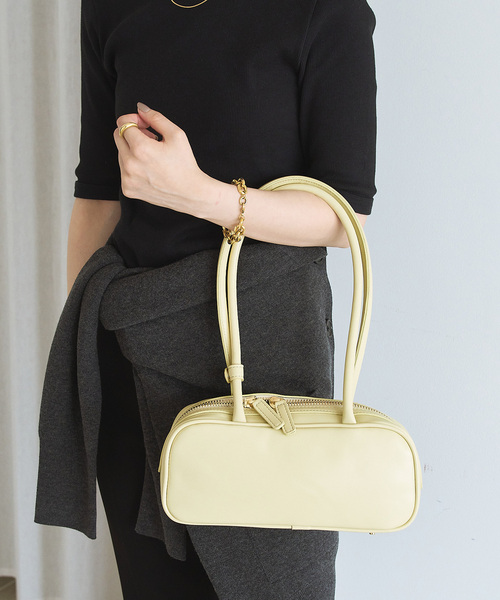 LE TALON（ルタロン）の「LETALON デイリーワイドショルダー（ボストンバッグ・レディース・イエロー/アイボリー/ブラック・FREE）」の14枚目の写真