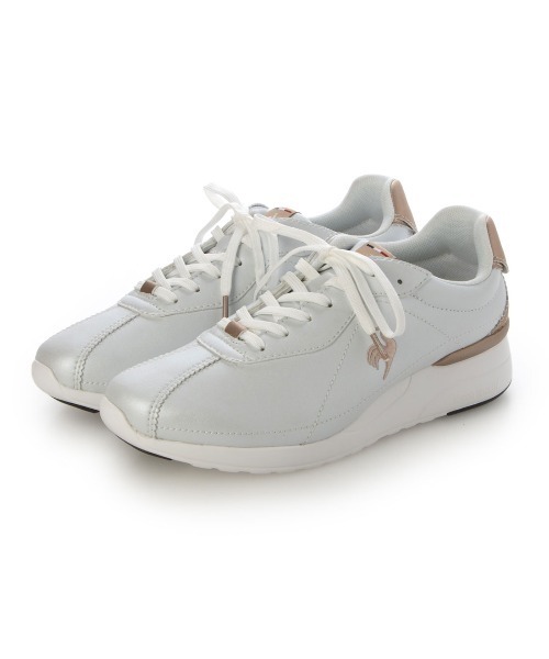 le coq sportif(ルコックスポルティフ)の「スニーカー(LCS モンペリエ NEO LIFT)(スニーカー・レディース・ネイビー×ホワイト/ホワイト系その他5/ブラック/サーモンピンク/ブラック×ブラック/シルバー系その他4・24.5cm/24cm/23.5cm/23cm/22.5cm)」の1枚目の写真