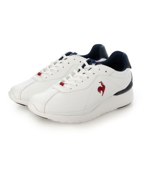le coq sportif(ルコックスポルティフ)の「スニーカー(LCS モンペリエ NEO LIFT)(スニーカー・レディース・ネイビー×ホワイト/ホワイト系その他5/ブラック/サーモンピンク/ブラック×ブラック/シルバー系その他4・24.5cm/24cm/23.5cm/23cm/22.5cm)」の4枚目の写真