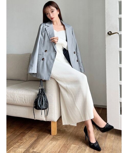 セール】ハートネックリブニットワンピース（ワンピース