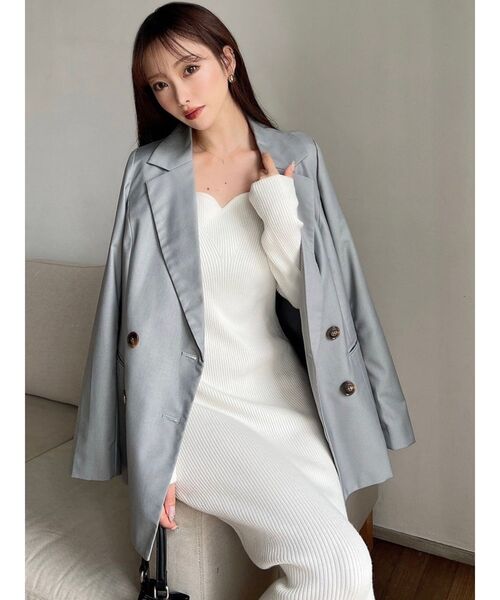 RESEXXY（リゼクシー）の「ハートネックリブニットワンピース（ワンピース・レディース・ブラック/グリーン/ピンク/ホワイト・FREE）」の21枚目の写真