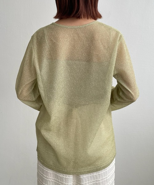 PURE BRIGHT(ピュアブライト)の「【kottoさんコラボ】チュールビスチェ×ラメシアートップス(Tシャツ/カットソー・レディース・ブラック/ブルー/グリーン・FREE)」の20枚目の写真