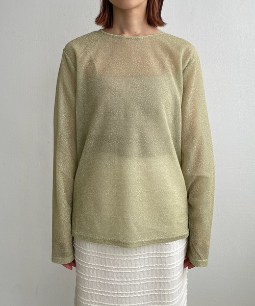 PURE BRIGHT(ピュアブライト)の「【kottoさんコラボ】チュールビスチェ×ラメシアートップス(Tシャツ/カットソー・レディース・ブラック/ブルー/グリーン・FREE)」の18枚目の写真