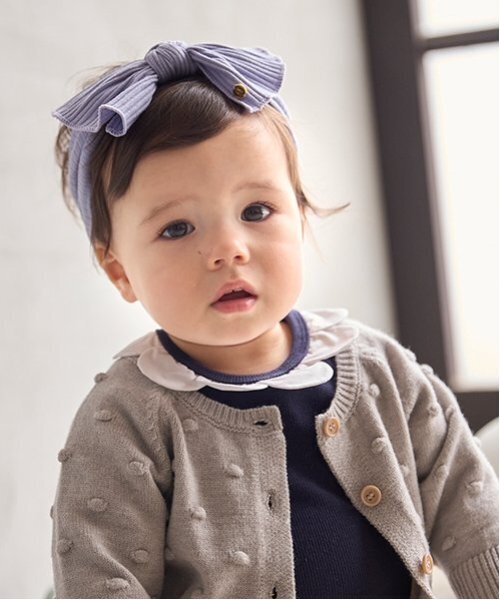 petit main（プティマイン）の「ポコポコカーディガン（カーディガン/ボレロ・キッズ・トップグレー/アイボリー/ライトピンク・70cm/80ｃｍ）」の13枚目の写真