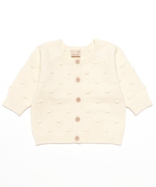 petit main（プティマイン）の「ポコポコカーディガン（カーディガン/ボレロ・キッズ・トップグレー/アイボリー/ライトピンク・70cm/80ｃｍ）」の14枚目の写真