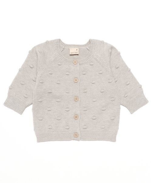 petit main（プティマイン）の「ポコポコカーディガン（カーディガン/ボレロ・キッズ・トップグレー/アイボリー/ライトピンク・70cm/80ｃｍ）」の15枚目の写真