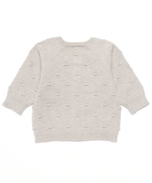 petit main（プティマイン）の「ポコポコカーディガン（カーディガン/ボレロ・キッズ・トップグレー/アイボリー/ライトピンク・70cm/80ｃｍ）」の16枚目の写真