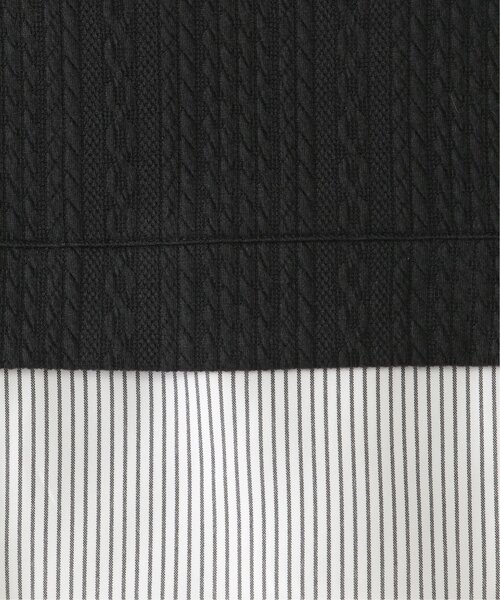 ikka(イッカ)の「【親子コーデ】ケーブル柄レイヤードプルオーバー(120~160cm)(Tシャツ/カットソー・キッズ・ブラック/ベージュ・120/130/140/150/160)」の15枚目の写真