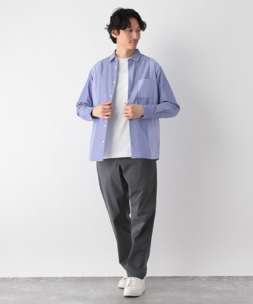 GLOBAL WORK(グローバルワーク)の「ヘビロッTEE/長袖/138941(Tシャツ/カットソー・メンズ・ホワイト/ライトグレー・X-LARGE/SMALL/MEDIUM/LARGE)」の5枚目の写真