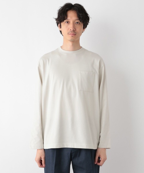GLOBAL WORK(グローバルワーク)の「ヘビロッTEE/長袖/138941(Tシャツ/カットソー・メンズ・ホワイト/ライトグレー・X-LARGE/SMALL/MEDIUM/LARGE)」の13枚目の写真