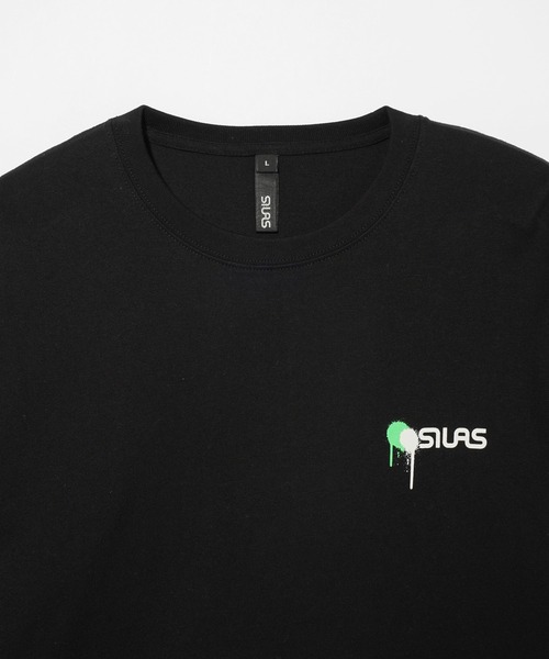 SILAS(サイラス)の「DRIP PRINT L/S TEE(Tシャツ/カットソー・メンズ・ブラック/ホワイト/チャコール・M/L/XL)」の7枚目の写真