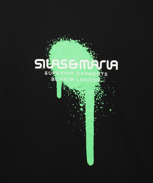 SILAS(サイラス)の「DRIP PRINT L/S TEE(Tシャツ/カットソー・メンズ・ブラック/ホワイト/チャコール・M/L/XL)」の11枚目の写真