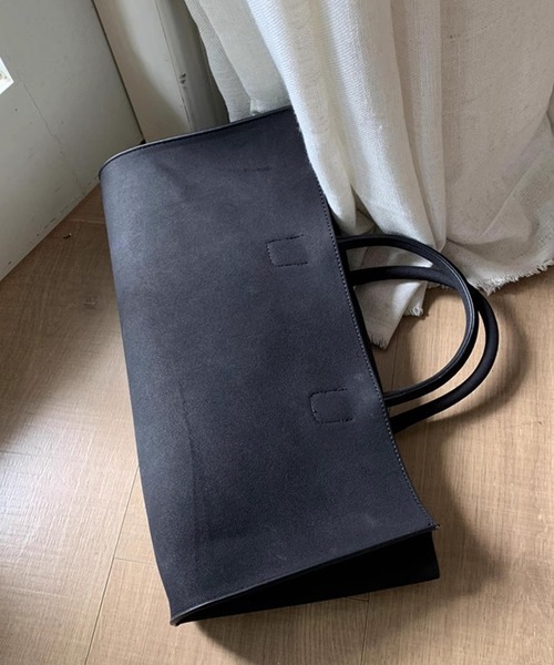 chuclla（チュクラ）の「【LONSLAN】スエードライク スクエアトート CHLONA24a015（ハンドバッグ・レディース・ブラック/ブラウン・FREE）」の12枚目の写真