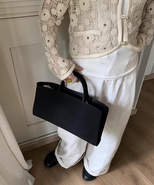 chuclla（チュクラ）の「【LONSLAN】スエードライク スクエアトート CHLONA24a015（ハンドバッグ・レディース・ブラック/ブラウン・FREE）」の20枚目の写真