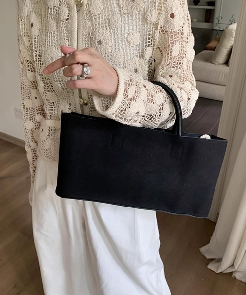 chuclla（チュクラ）の「【LONSLAN】スエードライク スクエアトート CHLONA24a015（ハンドバッグ・レディース・ブラック/ブラウン・FREE）」の22枚目の写真