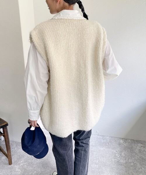 fredy emue(フレディエミュ)の「フリルカラーブラウス(シャツ/ブラウス・レディース・サックスブルー/オフホワイト/ブルー系その他・38)」の13枚目の写真