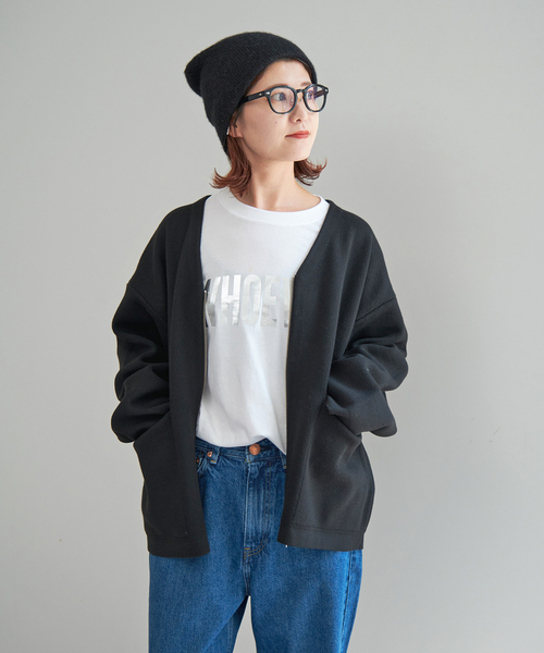 Spick & Span（スピックアンドスパン）の「ダブルジップニットカーディガン（カーディガン/ボレロ・レディース・チャコールグレー/ブラック・FREE）」の16枚目の写真