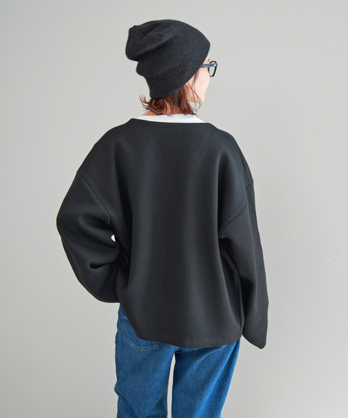 Spick & Span（スピックアンドスパン）の「ダブルジップニットカーディガン（カーディガン/ボレロ・レディース・チャコールグレー/ブラック・FREE）」の17枚目の写真