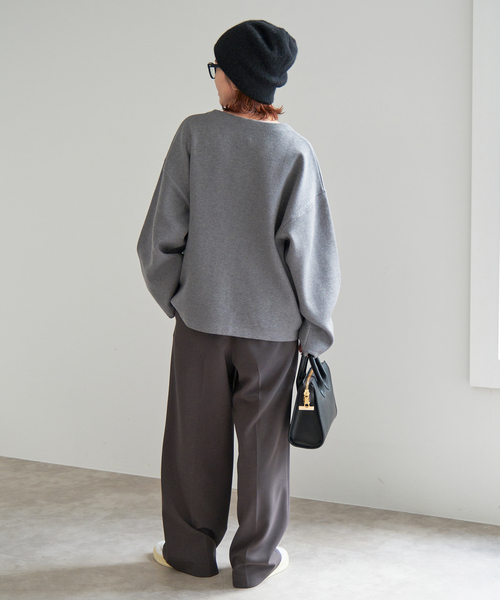 Spick & Span（スピックアンドスパン）の「ダブルジップニットカーディガン（カーディガン/ボレロ・レディース・チャコールグレー/ブラック・FREE）」の20枚目の写真