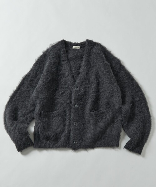 FREAK'S STORE（フリークスストア）の「限定展開 ビッグシルエット ボリューム シャギーニット カーディガン（カーディガン/ボレロ・メンズ・ベージュ/グレー/チャコールグレー/ブラック/グリーン・SMALL/LARGE/MEDIUM）」の17枚目の写真