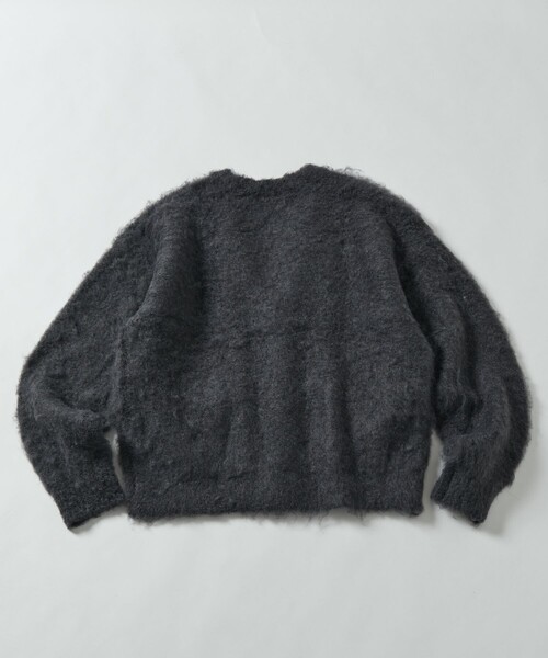 FREAK'S STORE（フリークスストア）の「限定展開 ビッグシルエット ボリューム シャギーニット カーディガン（カーディガン/ボレロ・メンズ・ベージュ/グレー/チャコールグレー/ブラック/グリーン・SMALL/LARGE/MEDIUM）」の21枚目の写真