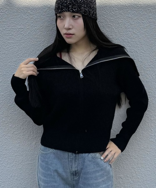 madrepadre(マドレパドレ)の「ハイネックニットセーター(ニット/セーター・レディース・ブラック/アイボリー/ブラウン/グレー・FREE)」の18枚目の写真