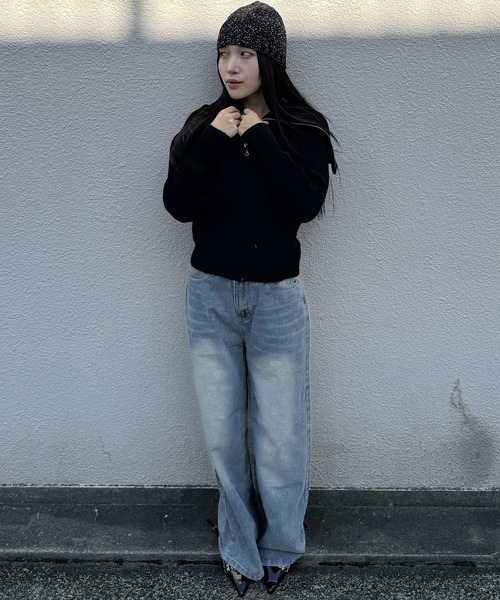 madrepadre(マドレパドレ)の「ハイネックニットセーター(ニット/セーター・レディース・ブラック/アイボリー/ブラウン/グレー・FREE)」の20枚目の写真