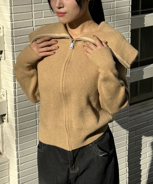 madrepadre(マドレパドレ)の「ハイネックニットセーター(ニット/セーター・レディース・ブラック/アイボリー/ブラウン/グレー・FREE)」の21枚目の写真