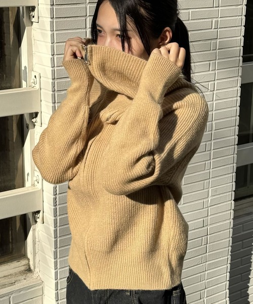 madrepadre(マドレパドレ)の「ハイネックニットセーター(ニット/セーター・レディース・ブラック/アイボリー/ブラウン/グレー・FREE)」の22枚目の写真