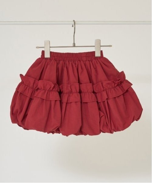Lycee mine(リセマイン)の「フリル付きバルーンスカート(スカート・キッズ・ライトピンク/ライトベージュ/チェリーレッド/ネイビー・110cm/100cm/120cm/130cm/140cm/150cm)」の8枚目の写真