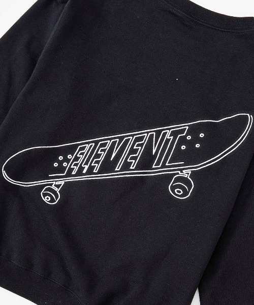 【セール】ELEMENT キッズ KICK FLIPPER CREW YO 0 【2024年秋冬モデル】/エレメントキッズスケートモチーフバックプリントスウェットトレーナー（スウェット）｜ELEMENT（エレメント） 5,280円