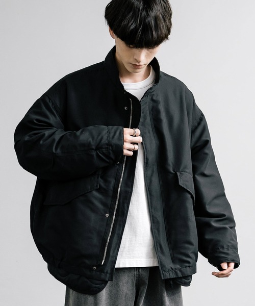 Rocky Monroe(ロッキーモンロー)の「オーバーサイズ3WAY ショートモッズコート(モッズコート・メンズ・ブラック/カーキ/ライトグレー・LL/M/L)」の4枚目の写真