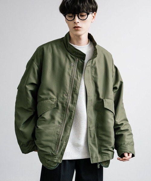 Rocky Monroe(ロッキーモンロー)の「オーバーサイズ3WAY ショートモッズコート(モッズコート・メンズ・ブラック/カーキ/ライトグレー・LL/M/L)」の17枚目の写真