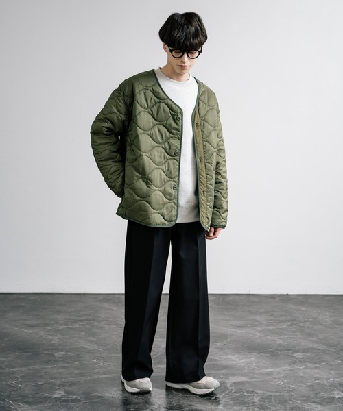 Rocky Monroe(ロッキーモンロー)の「オーバーサイズ3WAY ショートモッズコート(モッズコート・メンズ・ブラック/カーキ/ライトグレー・LL/M/L)」の21枚目の写真