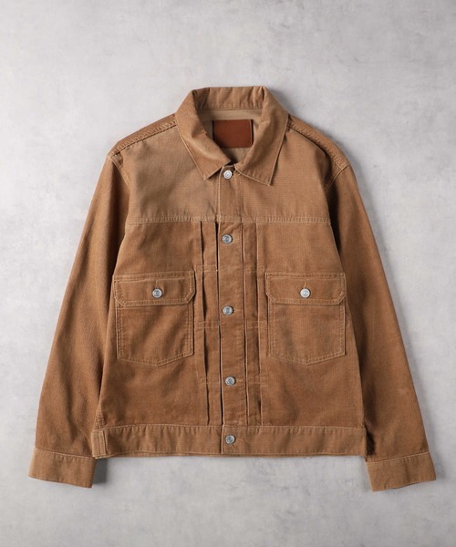 BACK NUMBER（バックナンバー）の「【BACK NUMBER】コーデュロイTYPE２トラッカー ジャケット（ブルゾン・メンズ・ベージュ/ブラック・LL/M/L/XL）」の9枚目の写真