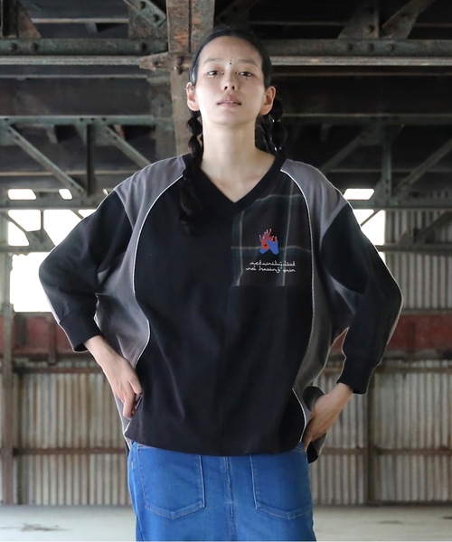 STOF（ストフ）の「Not Uniform Pulover（Tシャツ/カットソー・メンズ・ブラック/チャコール・S/M）」の2枚目の写真