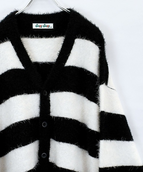 【セール】【Soupy Soupy】mohair like shaggy knit cardigan/モヘアライク シャギーニット カーディガン（カーディガン/ボレロ）｜Soupy Soupy（スーピースーピー）