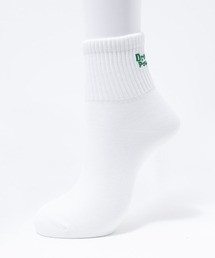 Mac-House（マックハウス）の「nAvy ショート丈 リブロゴ刺繍ソックス 靴下　23～25cm（ソックス/靴下）」